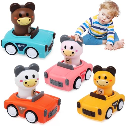 Ballery Baby Auto Spielzeug ab 1 Jahr, Baby Spielzeug 1 2 3 Jahr, Press-and-Go Spielzeugauto Set für Kleinkinder Ballery Baby Auto Spielzeug ab 1 Jahr, Baby Spielzeug 1 2 3 Jahr, Press-and-Go Spielzeugauto Set für Kleinkinder von Ballery