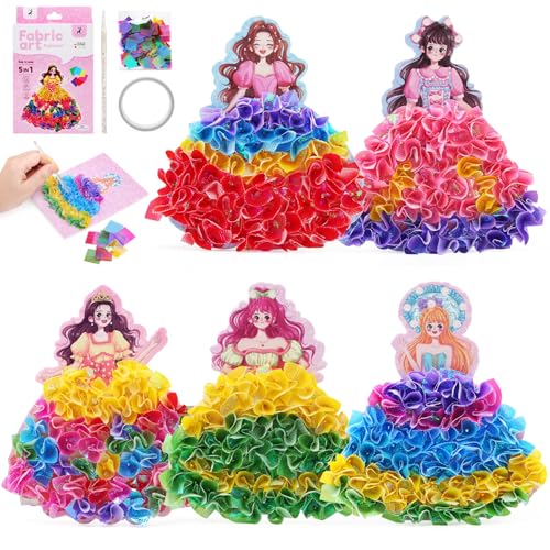 Ballery Kinder Basteln DIY, Bastelset Kinder, Personalisiert Kreativ Bastelset Painting Prinzessinnen, Kreativ Kunsthandwerk, Kreativsets zum Basteln Mädchen, 5 6 7 8 9Jahre von Ballery