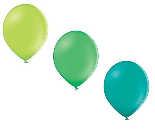 Ballonheld 50 Luftballons 3 Farben apfelgrün, grün, türkis Qualitätsballons 27 cm Ø KEIN Plastik, biologisch abbaubar Ballonheld 50 Luftballons 3 Farben apfelgrün, grün, türkis Qualitätsballons 27 cm Ø KEIN Plastik, biologisch abbaubar von Ballonheld