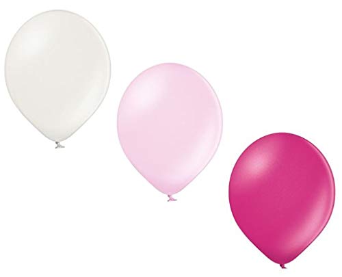 Ballonheld 50 Metallic Luftballons 3 Farben pink, rosa und weiß Qualitätsballons 27 cm Ø KEIN Plastik, biologisch abbaubar Ballonheld 50 Metallic Luftballons 3 Farben pink, rosa und weiß Qualitätsballons 27 cm Ø KEIN Plastik, biologisch abbaubar von Ballonheld