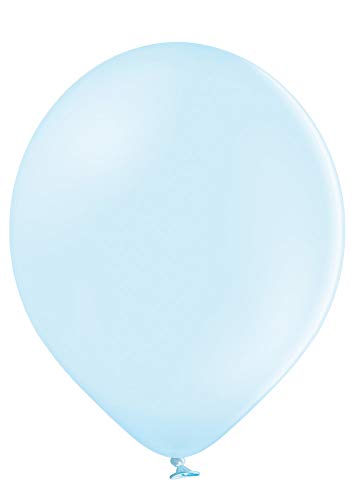 Ballonheld 50 große Premium Luftballons 100% Bio, Freie Farbwahl 40 Farben 27cm Durchmesser, heliumgeeignet, für Party, Geburtstag, Feiern (Ice Blue) von Ballonheld