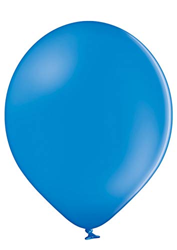 Ballonheld 50 große Premium Luftballons 100% Bio, Freie Farbwahl 40 Farben 27cm Durchmesser, heliumgeeignet, für Party, Geburtstag, Feiern (blau) von Ballonheld