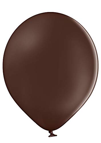 Ballonheld 50 große Premium Luftballons 100% Bio, Freie Farbwahl 40 Farben 27cm Durchmesser, heliumgeeignet, für Party, Geburtstag, Feiern (braun) von Ballonheld