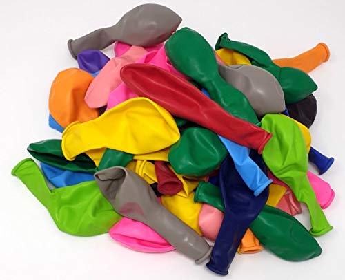 Ballonheld 50 große Premium Luftballons 100% Bio, Freie Farbwahl 40 Farben 27cm Durchmesser, heliumgeeignet, für Party, Geburtstag, Feiern (bunt) von Ballonheld