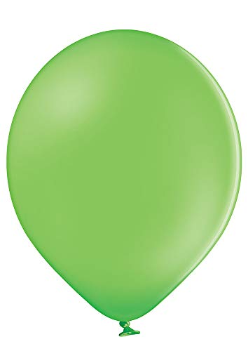 Ballonheld 50 große Premium Luftballons 100% Bio, Freie Farbwahl 40 Farben 27cm Durchmesser, heliumgeeignet, für Party, Geburtstag, Feiern (limonengrün) von Ballonheld