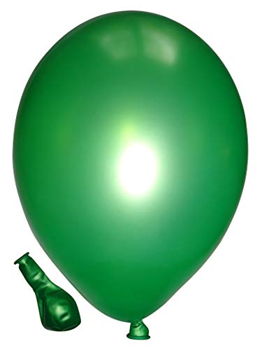 Ballonheld 50 große Premium Luftballons 100% Bio, Freie Farbwahl 40 Farben 27cm Durchmesser, heliumgeeignet, für Party, Geburtstag, Feiern (metallic Limone) von Ballonheld