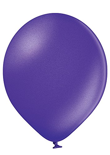 Ballonheld 50 große Premium Luftballons 100% Bio, Freie Farbwahl 40 Farben 27cm Durchmesser, heliumgeeignet, für Party, Geburtstag, Feiern (royal lila) von Ballonheld