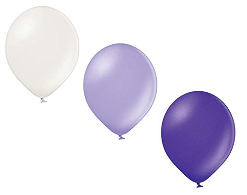Ballonheld 50 metallic Luftballons 3 Farben lila, violett und weiß Qualitätsballons 27 cm Ø KEIN Plastik, biologisch abbaubar Ballonheld 50 metallic Luftballons 3 Farben lila, violett und weiß Qualitätsballons 27 cm Ø KEIN Plastik, biologisch abbaubar von Ballonheld