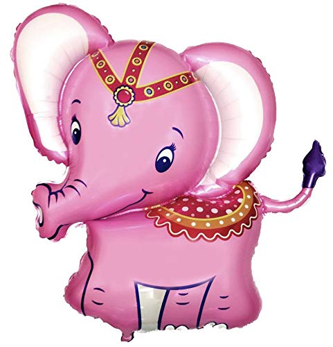 Ballonim® Elefant rosa ca. 80 cm Luftballons Folienballon Party Dekoration Geburtstag von Ballonim
