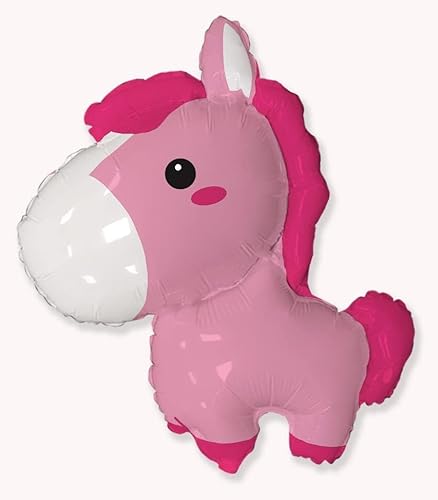 Ballonim® Pony Pink ca. 70cm Luftballons Folienballon Party DekorationGeburtstag von Ballonim