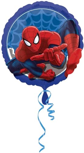 Ballonim® Spider Man rund ca. 45cm Luftballons Folienballon Party Dekoration Geburtstag von Ballonim