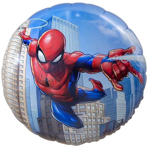 Ballonim® Spiderman Rund Neu 46 cm Folienballon Party DekorationGeburtstag (Mascha auf dem Rad) von Ballonim
