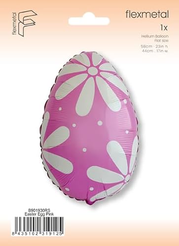 Osterei Pink 58 cm Folienballon Party Dekoration Ostern von Ballonim
