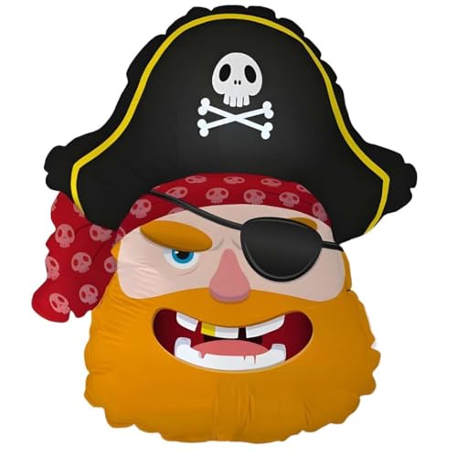 Piratenkopf 70 cm Folienballon Party Dekoration von Ballonim