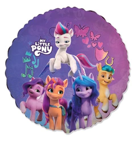 Pony und Einhorn Rund neu 46 cm Folienballon Party Dekoration von Ballonim
