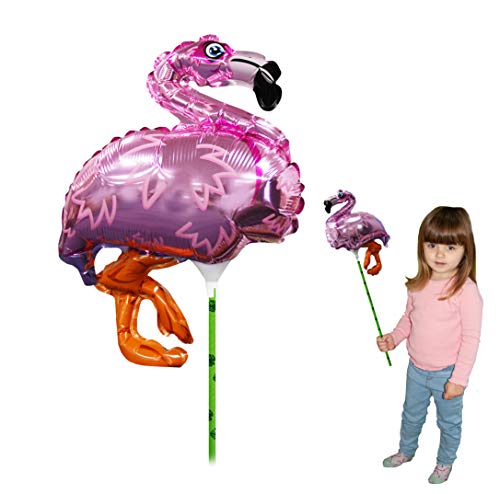 Ballooniacs - Flamingo luftgefüllt Tierballon von Deluxebase. Eine farbenfrohe und Wiederverwendbare aufblasbare Geburtstagsfeier Dekoration für Kinder von Ballooniacs