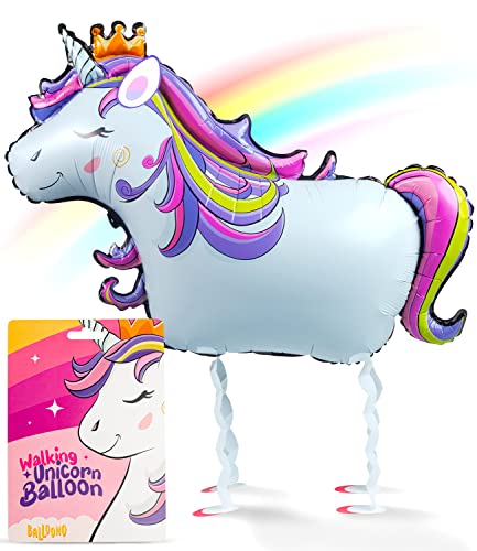 Balloono Airwalker Einhorn Luftballon - Magische Momente mit der Einhorn Deko Kindergeburtstag - Folienballon für Kinder - Folienballon Einhorn Geburtstagsdeko Balloono Airwalker Einhorn Luftballon - Magische Momente mit der Einhorn Deko Kindergeburtstag - Folienballon für Kinder - Folienballon Einhorn Geburtstagsdeko von Balloono