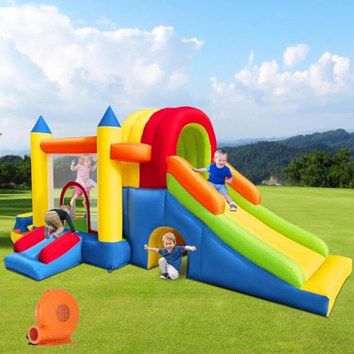 Ballsea Hüpfburg mit Gebläse für Kinder: Sicher, Spaßfördernd, XXL Indoor & Outdoor, mit Rutsche Ballsea Hüpfburg mit Gebläse für Kinder: Sicher, Spaßfördernd, XXL Indoor & Outdoor, mit Rutsche von Ballsea