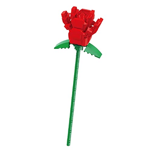 Balody Blumen-Modell zur Montage mit Mini-Bausteinen, Rosarot von Balody