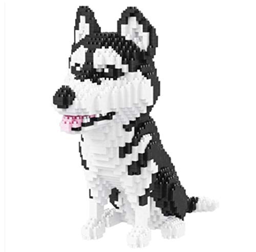 Balody Sibirischer Husky Hund Figur zum Zusammenbauen mit Nanoblocks 1900 Teile von Balody