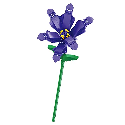 Blumenmodell zum Bauen mit kleinen Bausteinen. Violette Orchidee von Balody