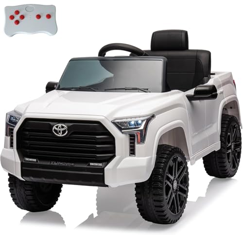 12V Rutschauto für Kinder, lizenzierter Toyota-Rutschauto, batteriebetriebenes Elektroauto mit Fernbedienung, LED-Leuchten, Federungssystem, Doppeltüren, Sicherheitsgurt, Rutschspielzeug für Kinder 12V Rutschauto für Kinder, lizenzierter Toyota-Rutschauto, batteriebetriebenes Elektroauto mit Fernbedienung, LED-Leuchten, Federungssystem, Doppeltüren, Sicherheitsgurt, Rutschspielzeug für Kinder von Baloveby