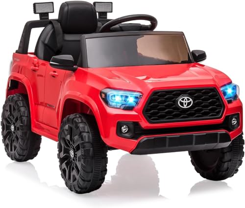 Baloveby 12V Kinder Elektroauto, Elektroauto für Kinder Mit Elternfernbedienung, Federfederung, Sicherheitsgurt, Sanftanlauf, Led-Licht, Elektroauto Kinder Ab 3 Jahre, Rot Baloveby 12V Kinder Elektroauto, Elektroauto für Kinder Mit Elternfernbedienung, Federfederung, Sicherheitsgurt, Sanftanlauf, Led-Licht, Elektroauto Kinder Ab 3 Jahre, Rot von Baloveby