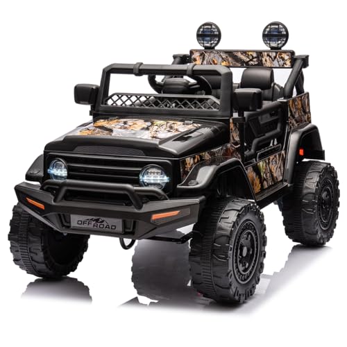 Baloveby Elektroauto für Kinder, 12 V, 3 Geschwindigkeiten, LED-Lichtern, Bluetooth, Federaufhängung, Fernbedienung, Unisex, 3+ Jahre Baloveby Elektroauto für Kinder, 12 V, 3 Geschwindigkeiten, LED-Lichtern, Bluetooth, Federaufhängung, Fernbedienung, Unisex, 3+ Jahre von Baloveby