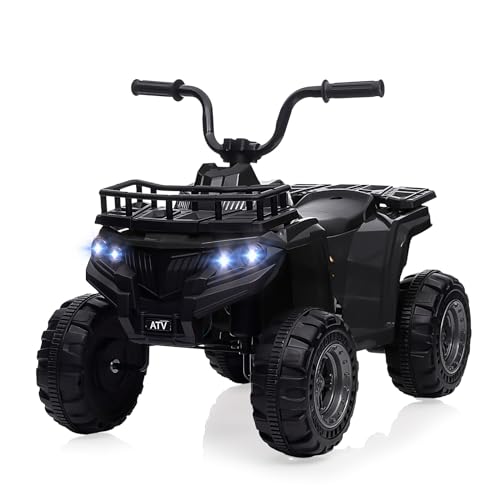 Elektro-Quad 12V Kinderquad, Elektroauto Kinder ATV, 12V Batteriebetriebenes Spielzeugauto, LED-Lichtern für Jungen Und MäDchen Ab 2-5 Jahren (Schwarz) Elektro-Quad 12V Kinderquad, Elektroauto Kinder ATV, 12V Batteriebetriebenes Spielzeugauto, LED-Lichtern für Jungen Und MäDchen Ab 2-5 Jahren (Schwarz) von Baloveby