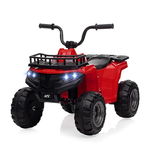 Elektro-Quad 12V Kinderquad, Elektroauto Kinder ATV, 12V Batteriebetriebenes Spielzeugauto, LED-Lichtern für Jungen Und MäDchen Ab 2-5 Jahren von Baloveby