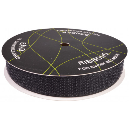 Balsløw Klettband Männlich/Haken 20mm 02 Schwarz - 5m von Balsløw