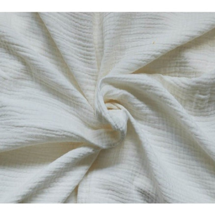 Baumwollkrepp Stoff 135cm 2020 Natur - 50cm von Balsløw