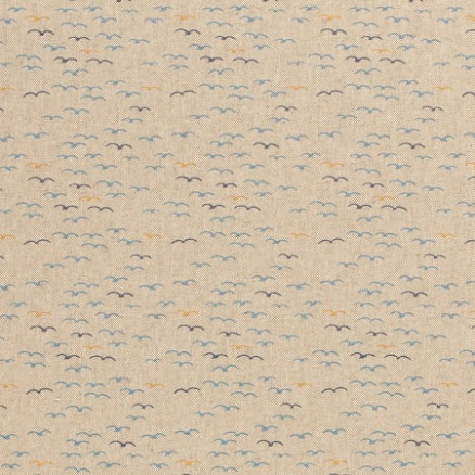 Baumwoll-Leinwand Stoff 140cm 51 Möwen - 50cm von Balsløw
