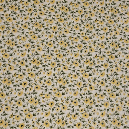 Baumwollpopeline Blumen 150cm 008 - 50 cm von Balsløw
