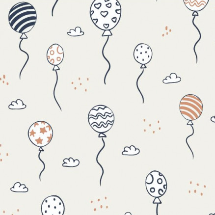 Baumwollpopeline Luftballons 150cm 002 - 50 cm von Balsløw