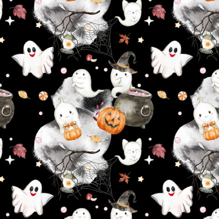 Baumwoll-Popeline-Stoff 150cm 069 - Halloween-Druck Baumwoll-Popeline-Stoff 150cm 069 - Halloween-Druck von Balsløw