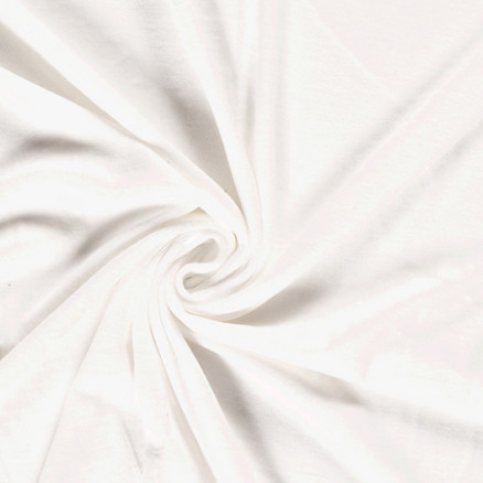 Baumwollvelour Stoff 150cm 51 Off White - 50cm von Balsløw
