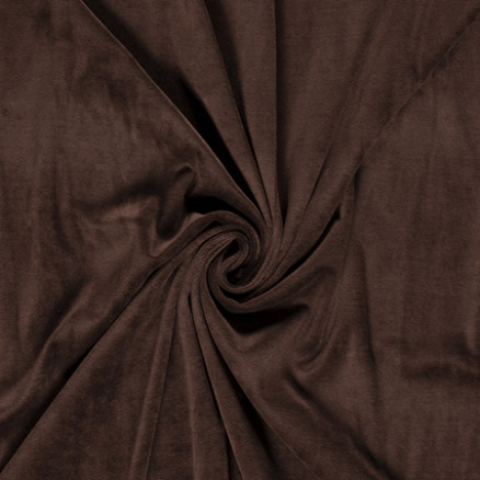 Baumwollvelour Stoff 150cm 55 Dunkelbraun - 50cm Baumwollvelour Stoff 150cm 55 Dunkelbraun - 50cm von Balsløw
