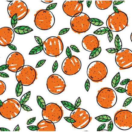Baumwolle Jersey Druck Stoff 150 cm 050 Orangen - 50cm Baumwolle Jersey Druck Stoff 150 cm 050 Orangen - 50cm von Balsløw