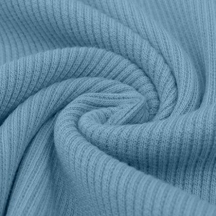 Baumwoll-Bündchen Grob Stoff 401 Jeans Blau - 50cm von Balsløw