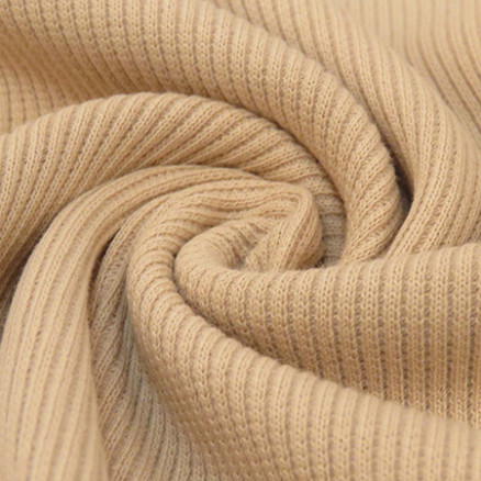 Baumwoll-Bündchen Grob Stoff 552 Beige - 50cm von Balsløw