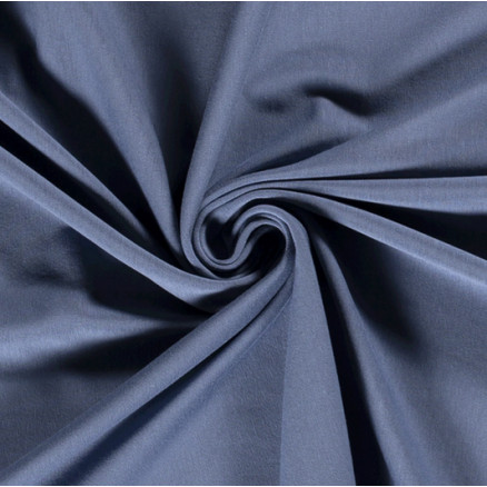 Baumwolljersey Bio Stoff 150cm 106 Indigo - 50cm Baumwolljersey Bio Stoff 150cm 106 Indigo - 50cm von Balsløw