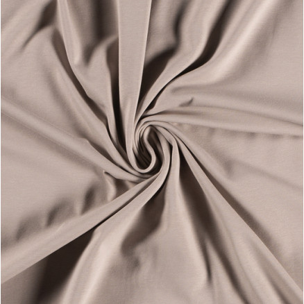 Baumwolljersey Bio Stoff 150cm 52 Beige - 50cm von Balsløw
