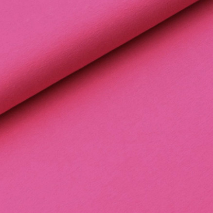 Baumwolljersey Solid Stoff 160cm 05 Fuchsia - 50cm von Balsløw