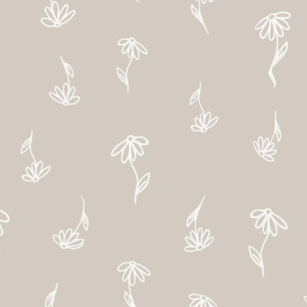 Baumwollpopeline Blumen 150cm 008 - 50 cm von Balsløw