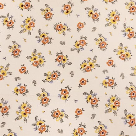 Baumwollpopeline Blumen 150cm 010 - 50 cm von Balsløw