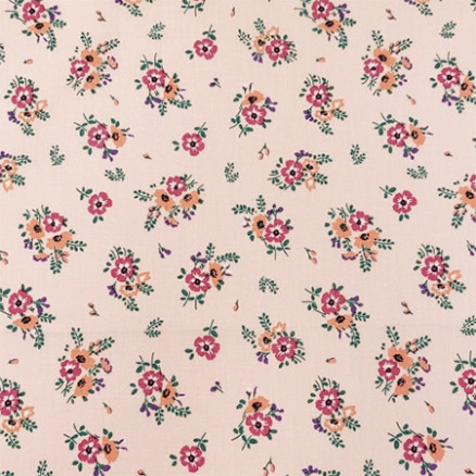 Baumwollpopeline Blumen 150cm 040 - 50 cm von Balsløw