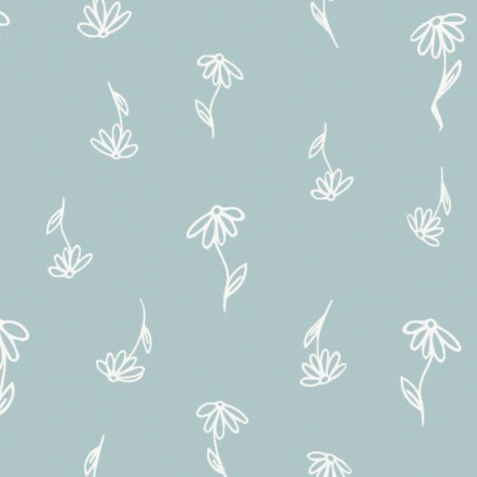 Baumwollpopeline Blumen 150cm 040 - 50 cm von Balsløw