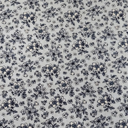 Baumwollpopeline Blumen 150cm 051 - 50 cm von Balsløw