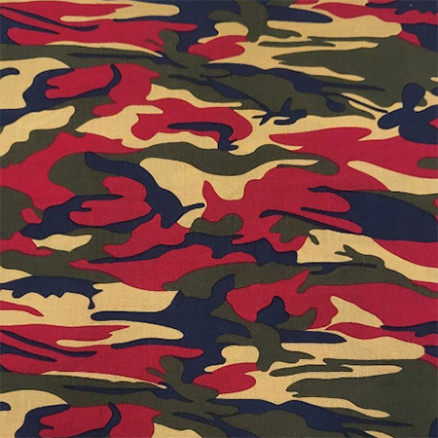 Baumwollpopeline Camouflage 150cm 034 - 50 cm von Balsløw